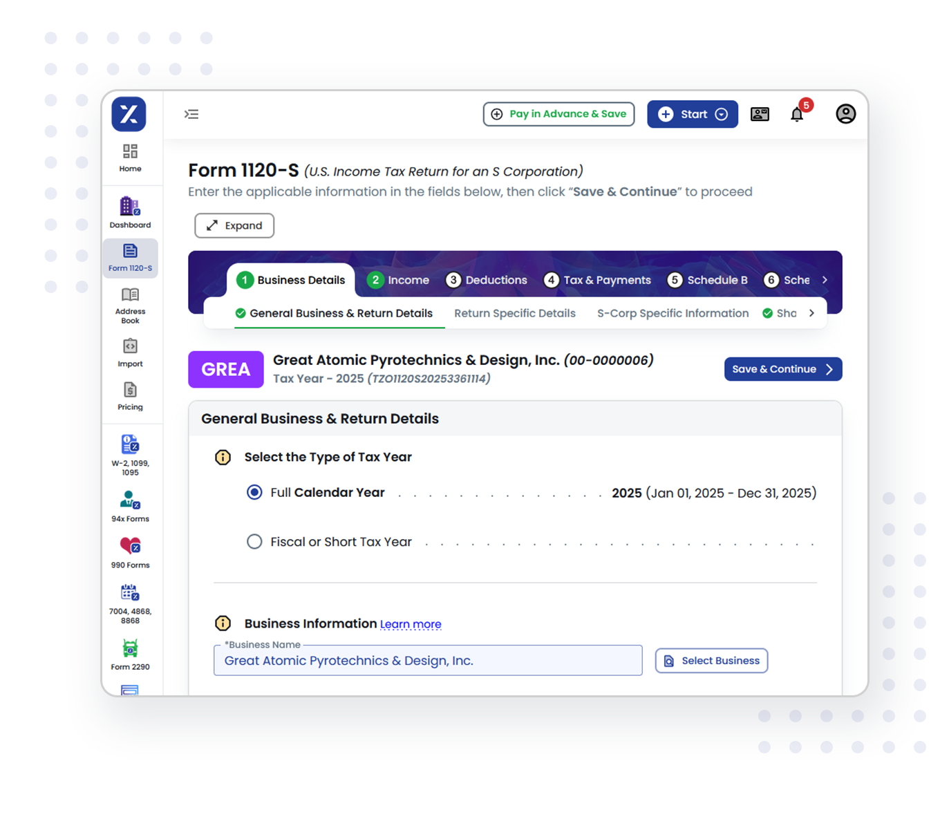 How Business Filing Works on TaxZerone
