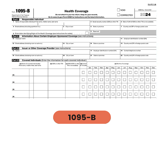 Report Health Coverage to the IRS and responsible individual to stay IRS compliant