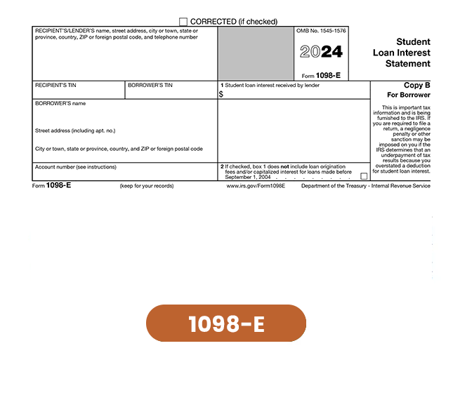 Form 1098-E, Student Loan Interest Statement