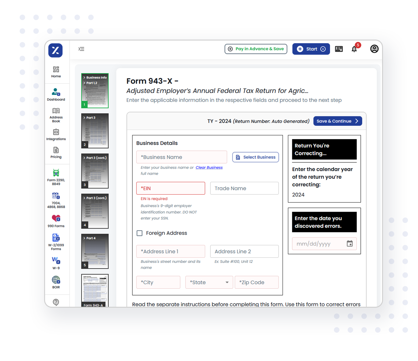 File Form 943-X Quickly in Just Three Steps