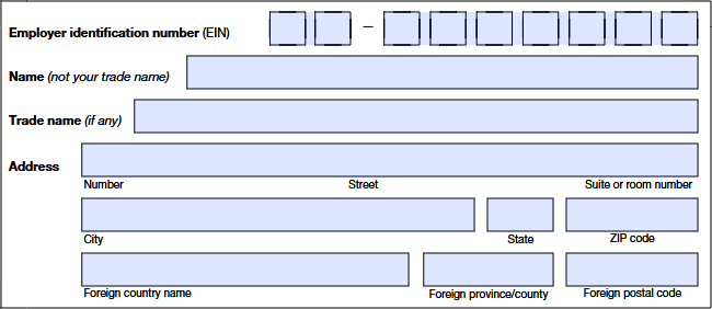 Step 1: Enter the Entity Information