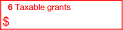 Box 6: Taxable Grants