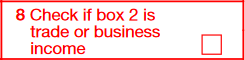 Box 8: Trade or Business Income