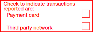 Transactions Reported Checkboxes