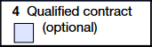 Box 4: Qualified Contract (Optional)