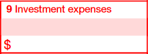 Box 9: Investment Expenses