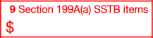  Box 9: Section 199A(a) SSTB Items