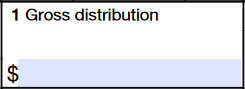 Box 1: Gross Distribution