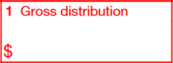 Box 1: Gross Distribution