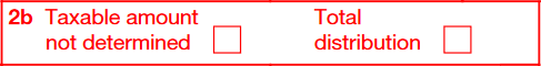 Box 2b: Total Distribution