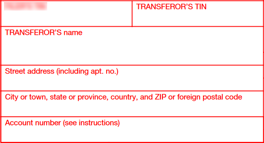 Transferor details