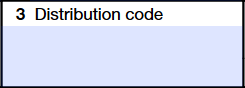 Box 3: Distribution Code