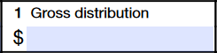 Box 1: Gross Distribution