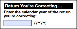 Enter the year for which the form 945