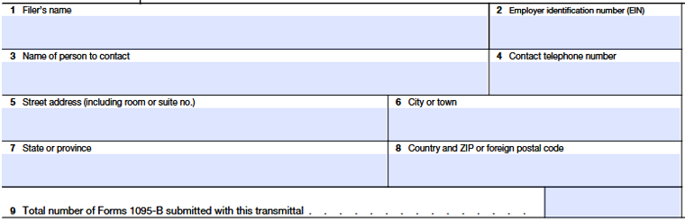 Form 1094-B: Transmittal of Health Coverage Information Returns 