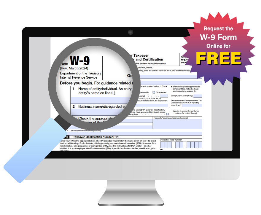 Request the W-9 Form Online for FREE